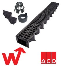ACO HexDrain | 1m | Drainage Channel | Plastic With Grating | Package Deals