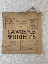  78rpm Record Sleeve approx 12” X 12”