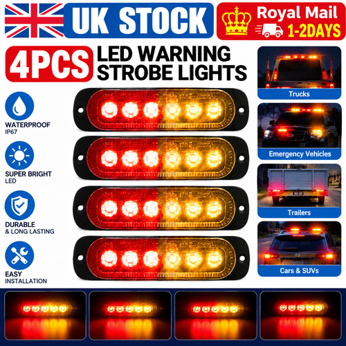 Led red amber grille - led,