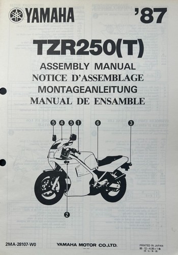 Yamaha tzr250 1987 genuine - yamaha,