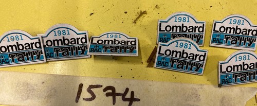 Lombard rally badge - lombard, 1981