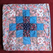 Patchwork Cushion Cover Pink &