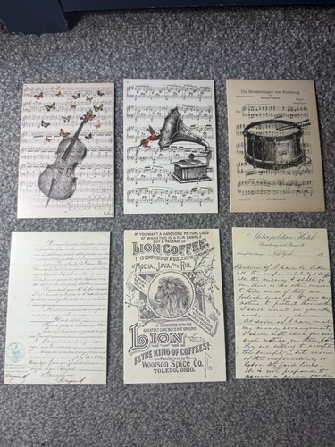 Vintage style postcards - style, job