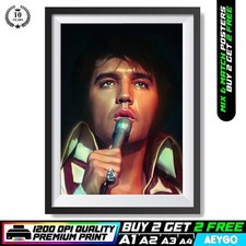 ELVIS PRESLEY Wall Art Picture Poster Print BUY 2 GET 2 FREE | A4 A3 A2 A1
