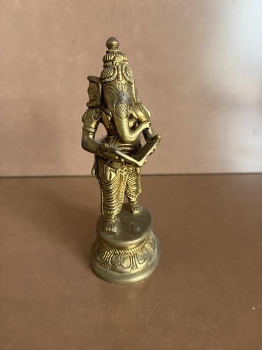 Brass hindu statue ganesha - brass,