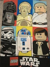 Star Wars LEGO Duvet Cover and Pillow Case Set - Darth Vader - R2D2 - C3PO