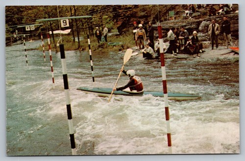 White water slalom canoe - water,