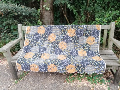 Patchwork quilt blanket throw