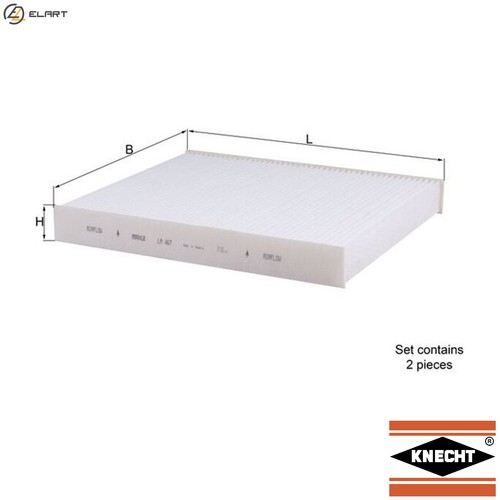 Filter cabin air 467 for - air,