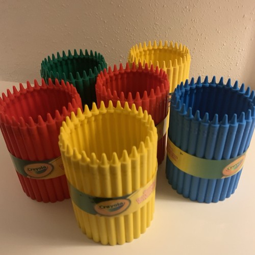 Crayola pencil cups - pencil, desk