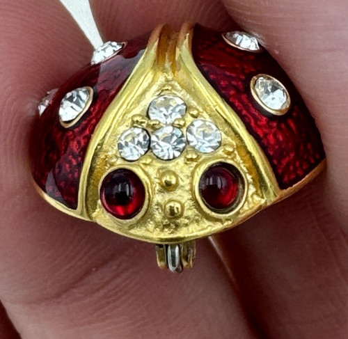 Vintage signed krementz red - vintage,