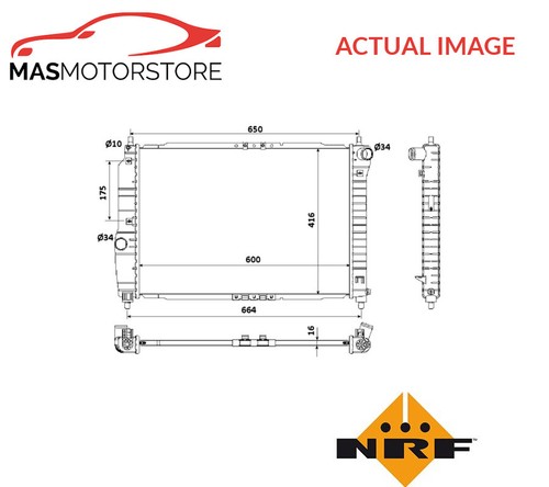 Engine cooling radiator nrf - cooling,