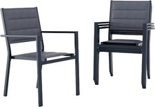 Set of 4 Dining Chairs Metal Frame Chairs Home Kitchen Commercial Restaurant UK