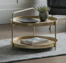 VERY Coffee Table Gold Metal