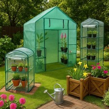 Portable Garden Greenhouse Outdoor Plant Grow House Cold Frame PVC PE Sizes