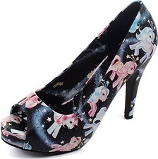 *** FITS UK 8 *** Iron Fist Celestial My Little Pony Open Toe Shoes Heels BOXED