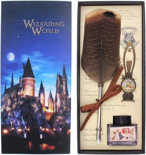 Wizarding world quill pen set - world,