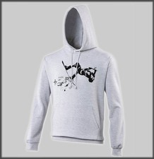 SANCTUARIES EDGE UNISEX WAKEBOARDER GREY HOODY WAKEBOARDING BOARD WITH GIFT BAG