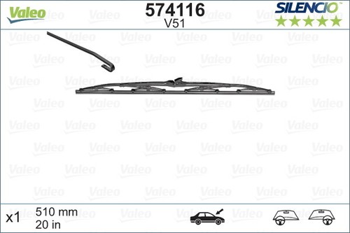 Valeo 574116 wiper blade for - valeo,