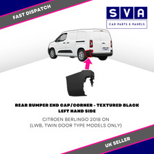 Rear Bumper End Cap Black For