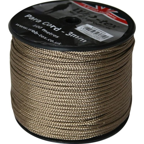 Web tex paracord reel - paracord, 100m
