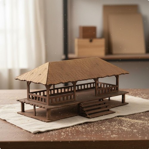 Stilt house model diy kit - model,