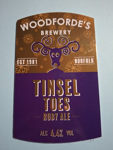 Woodforde brewery tinsel - woodforde's,