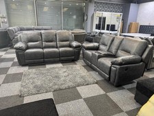 Sara 'Tech' Leather 3 + 2 Grey