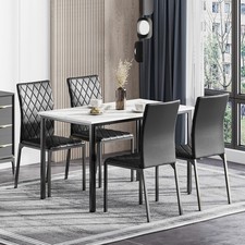 Dining Table and Chairs Set of 4, Modern Dining Table Set Kitchen Furniture