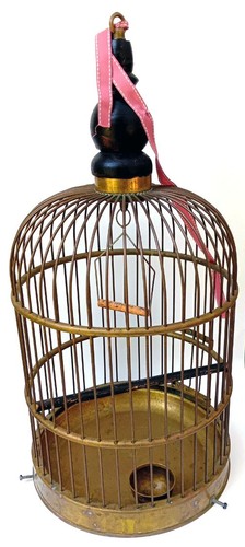 Vintage brass bird - vintage,
