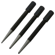 Nail Punch Set Steel Centre Scribe Metal Wood Marking Point 1/8" 1/16" 3/32"
