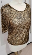 Leopard print chiffon