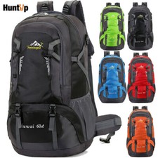 Men's Large Waterproof 60L Backpack Camping Hiking Bag Outdoor Travel Rucksack 