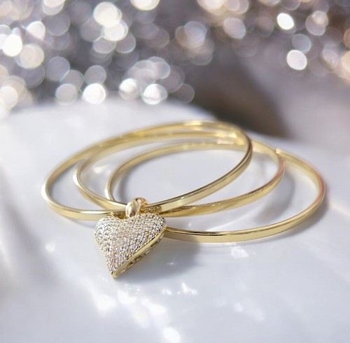 9ct gold ladies - gold, bangle