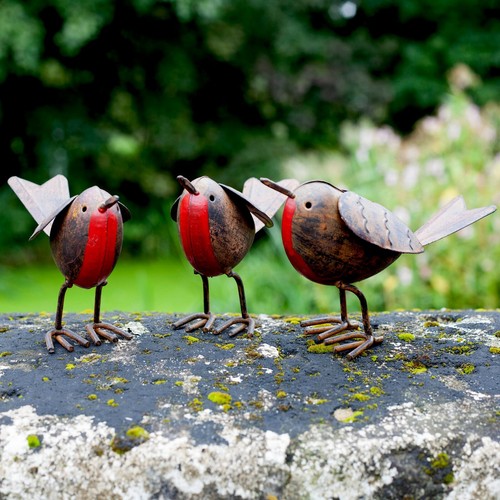 Garden robin ornaments - garden,