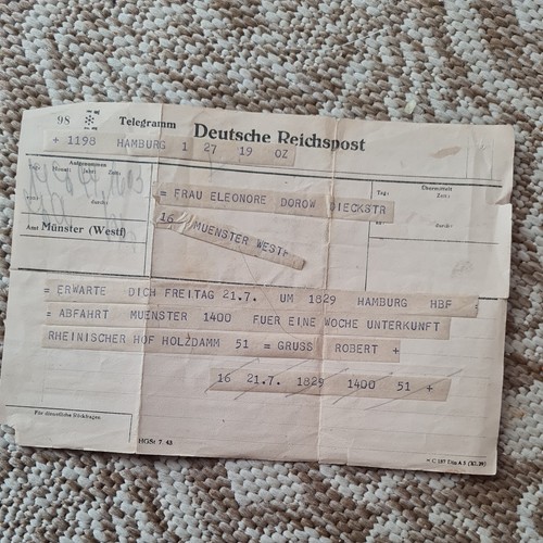 Germany vintage telegram - germany,