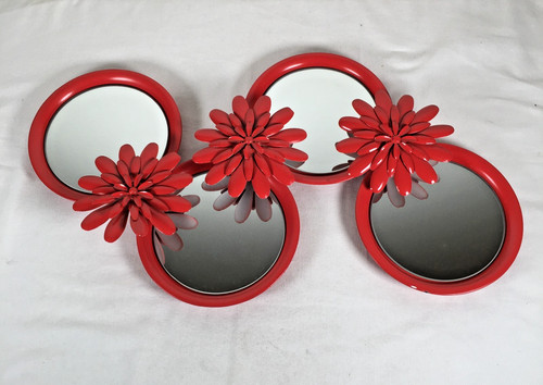 Vtg retro multi circle mirror - retro,