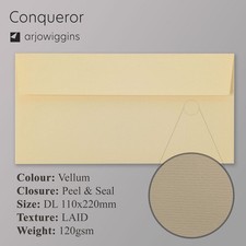 Conqueror Vellum DL Envelopes