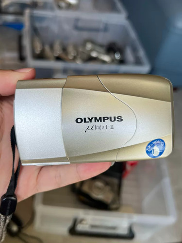 Olympus mju champagne 35mm - mju, ii