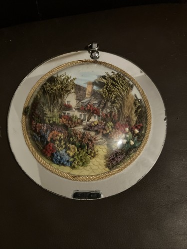 1950 cottage round mirror - 1950,
