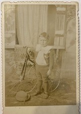 antique cabinet card BICYCLE