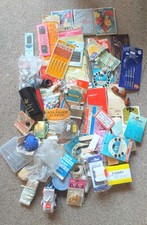 HUGE LOT OF HABERDASHERY ITEMS/NEEDLE/PINS / FASTENINGS / MEASURES/THIMBLES ETC