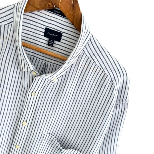 Gant men linen shirt white - gant,
