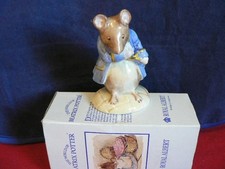 BESWICK Beatrix Potter Royal Albert Gentleman Mouse Made a Bow BP6a Boxed