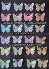 Die Cut 3D LG Butterflys X12