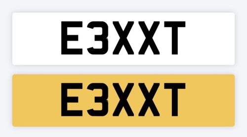 Premium private number - number, plate