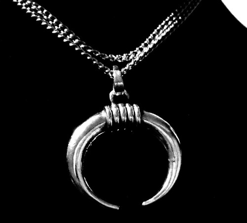 High quality silver - bull, horns