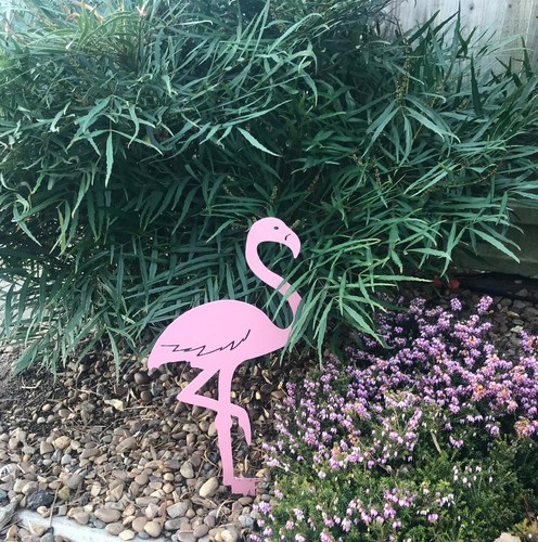 Pink flamingo decorative metal - flamingo,