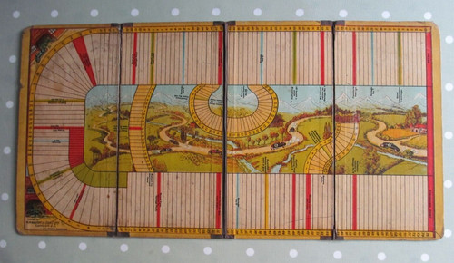 Vintage auto game board - h, p