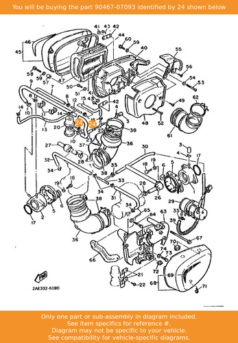 Yamaha clip 90467 - yamaha, 90467-07093